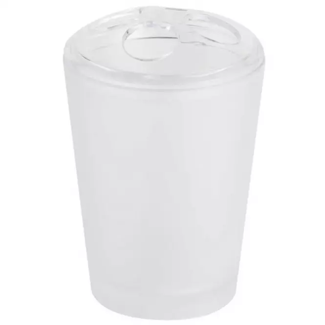 Čaša za četkice za zube Frost bijela 06340