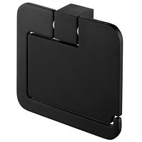 Držač toaletnog papira Futura black s poklopcem crni 02961