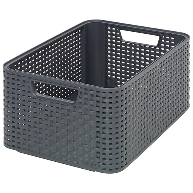 Košarica m style 18l 205846 tamno siva