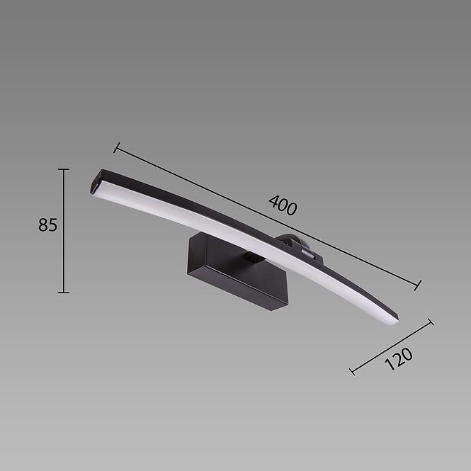 Zidna svjetiljka MAMBA LED 8W black 4000K 03883 K1