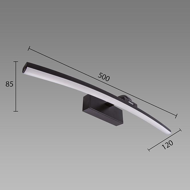 Zidna svjetiljka MAMBA LED 12W black 4000K 03884 K1
