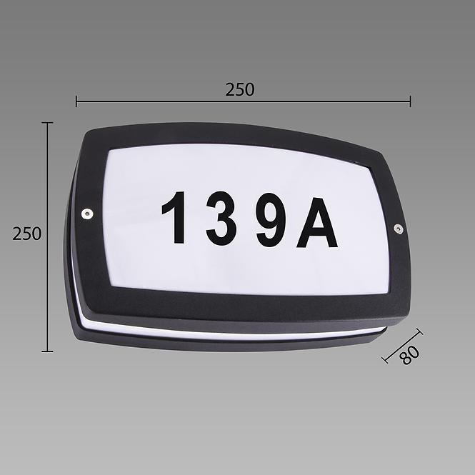 LUSTER SOLINA VODIO L 8W CRNA 4000K 03835 LO1