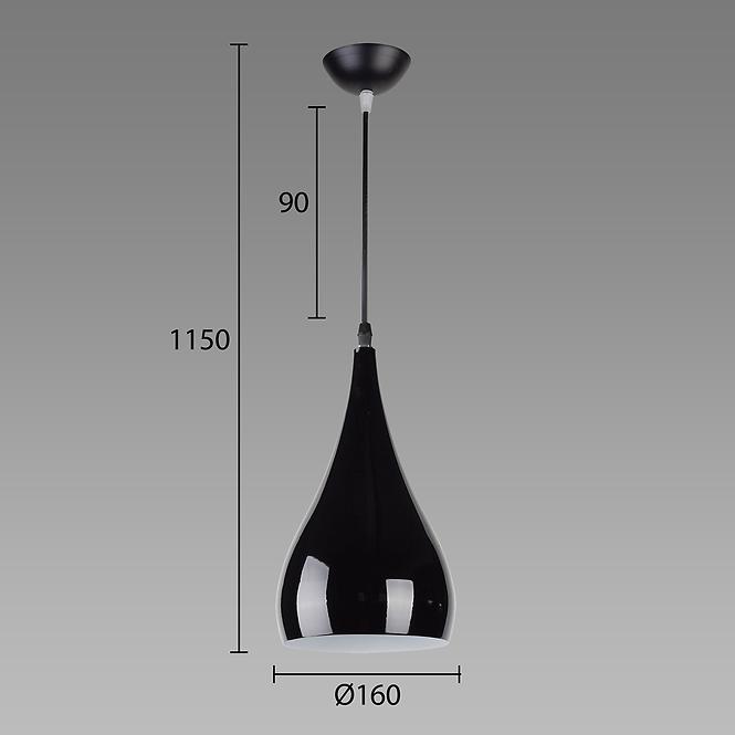 LUSTER JUSTA CRNA 03264 LW1