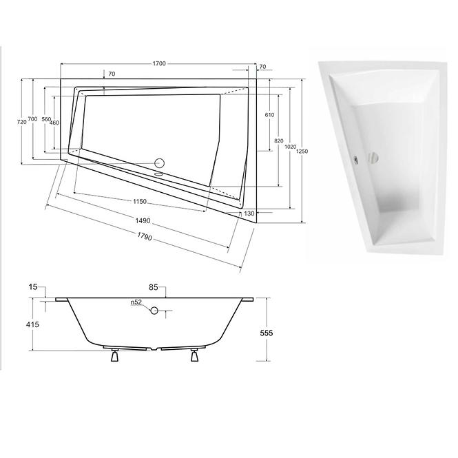 Kada Intima Duo Slim 170/125 L