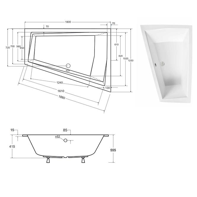 Kada Intima Duo Slim 180/125 L