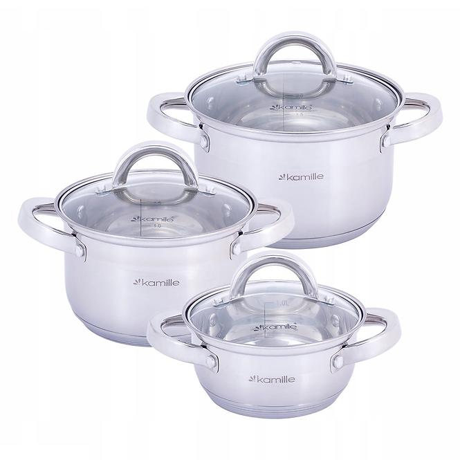 Set lonaca 6 kom (1.0l. 2.1l. 2.9l) 5628s Kamille