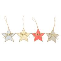 Viseća dekoracija zvijezda 10.5cm Mix 42378