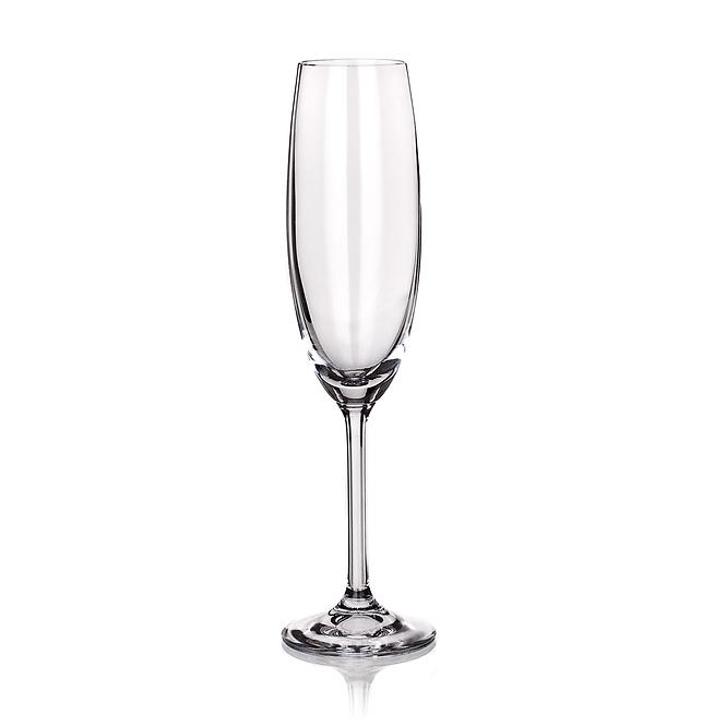 Čaša za šampanjac Crystal 220ml 6kom 02b4g001220