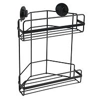 Kupaonska polica 2P kutna Loft black