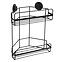 Kupaonska polica 2P kutna Loft black