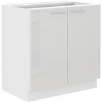Lara 2f Bb kuhinjski element 2 vrata 80x52x82 cm bijeli
