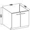 Lara 2f Bb kuhinjski element 2 vrata 80x52x82 cm bijeli,2