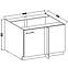 Lara105 Nd 1f Bb kutni kuhinjski element 1 vrata 90x52x82 cm bijeli,2