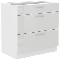Lara 80d 3s Bb kuhinjski element 3 ladice 80x52x82 cm bijeli