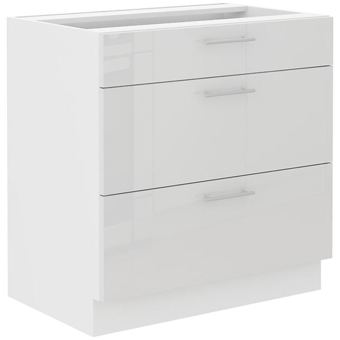Lara 80d 3s Bb kuhinjski element 3 ladice 80x52x82 cm bijeli