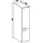 Lara 40dk-210 2f Bb kuhinjski element 2 vrata 40x57x210 cm bijeli,2