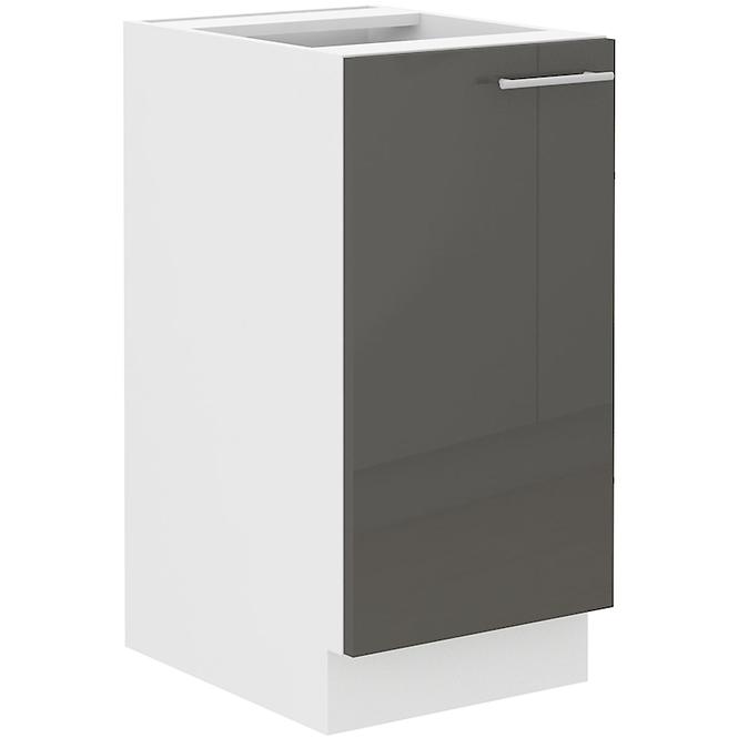 Lara 40d 1f Bb kuhinjski element 1 vrata 40x52x82 cm bijeli/sivi sjaj