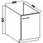 Lara 1f Bb kuhinjski element 1 vrata 50x52x82 cm bijeli/sivi sjaj,2