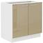 Lara 2f Bb kuhinjski element 2 vrata 80x52x82 cm bijeli/cappuccino sjaj
