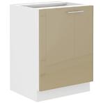 Lara 60d 1f Bb kuhinjski element 1 vrata 60x52x82 cm bijeli/cappuccino sjaj