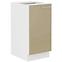 Lara 40d 1f Bb kuhinjski element 1 vrata 40x52x82 cm bijeli/cappuccino sjaj