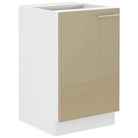 Lara 1f Bb kuhinjski element 1 vrata 50x52x82 cm bijeli/cappuccino sjaj