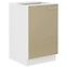 Lara 1f Bb kuhinjski element 1 vrata 50x52x82 cm bijeli/cappuccino sjaj