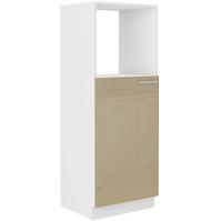 Lara 60dkpl-162 1f Bb kuhinjski element 1 vrata 60x57x161,5 cm bijeli/cappuccino sjaj