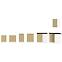 Lara 40dk-210 2f Bb kuhinjski element 2 vrata 40x57x210 cm bijeli/cappuccino sjaj,4
