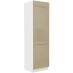 Lara 60dk-210 2f Bb kuhinjski element 2 vrata 60x57x210 cm bijeli/cappuccino sjaj