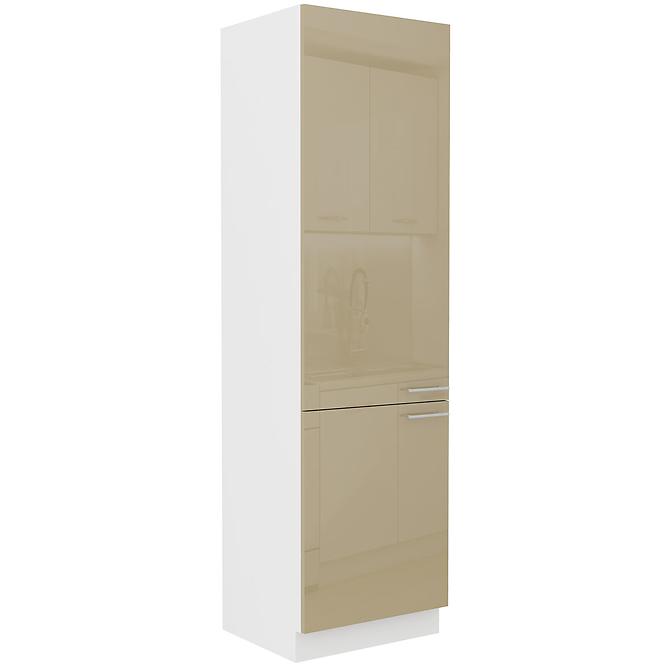 Lara 60dk-210 2f Bb kuhinjski element 2 vrata 60x57x210 cm bijeli/cappuccino sjaj