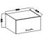 Kuhinjski ormarić Lara 60gu-36 1f Mdf bijeli sjaj,2