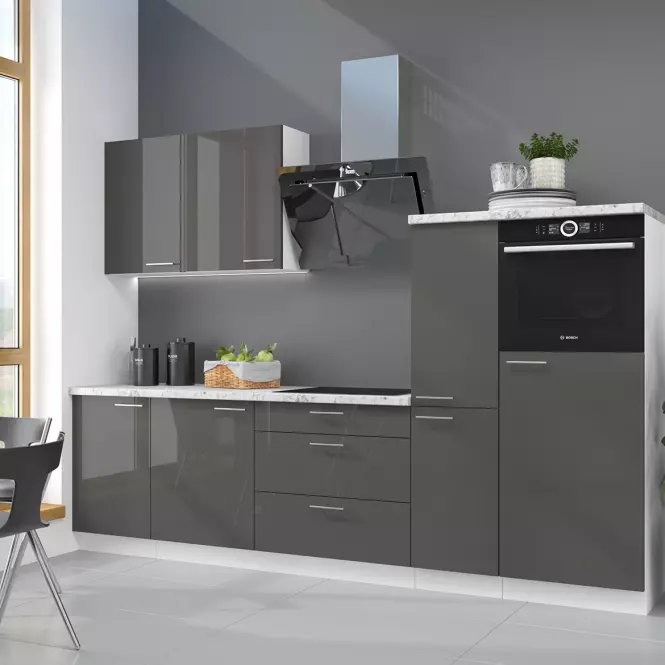 Kuhinjski ormarić Lara 40g-72 1f Mdf sivi sjaj,7