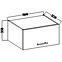 Kuhinjski ormarić Lara 60gu-36 1f Mdf Cappucino sjaj,2