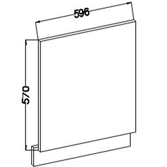Lara 570x596 kuhinjska fronta 59,6x4x57 cm bijela