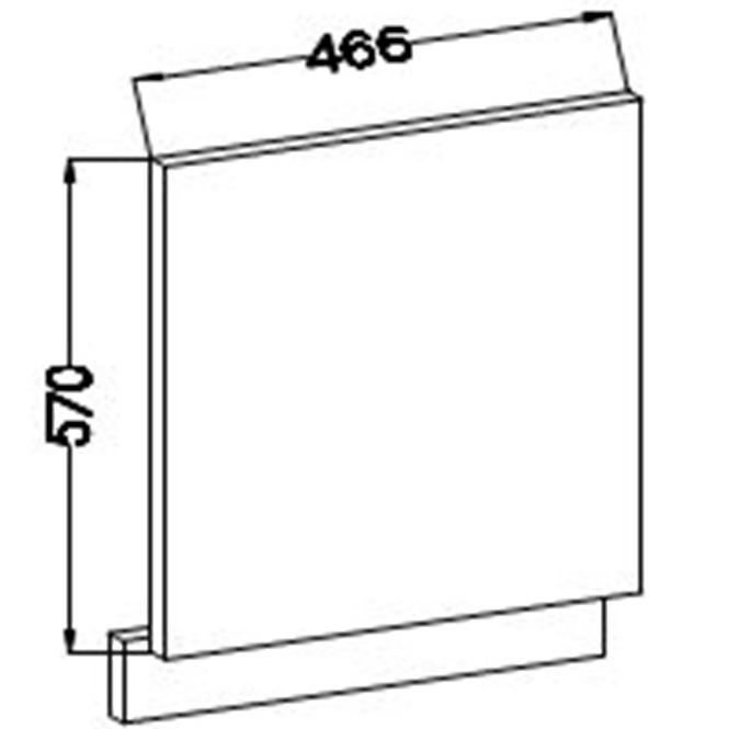 Lara 570x446 kuhinjska fronta 44,6x4x57 cm bijela