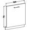 Lara 713x596 kuhinjska fronta 59,6x4x71,3 cm sivi sjaj,2