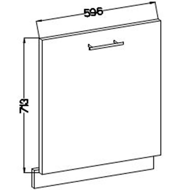 Lara 713x596 kuhinjska fronta 59,6x4x71,3 cm cappuccino sjaj