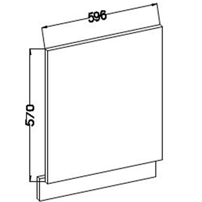 Lara 570x596 kuhinjska fronta 59,6x4x57 cm cappuccino sjaj