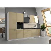 Lara 310 blok kuhinja bez aparata 310x52x210 cm cappuccino/bijela