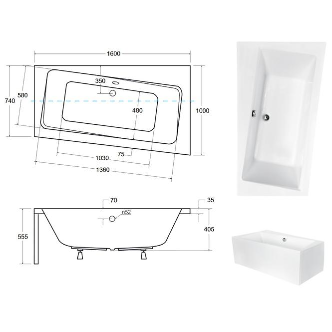 Kada Infinity 160/100 desna s nogicama