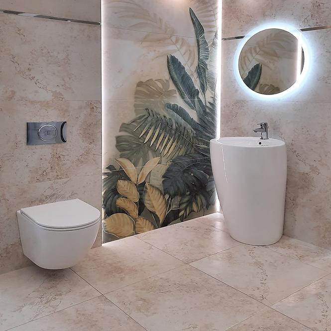 Dekorativna pločica 4 Alabaster Shine Leaves B 59,8/119,8