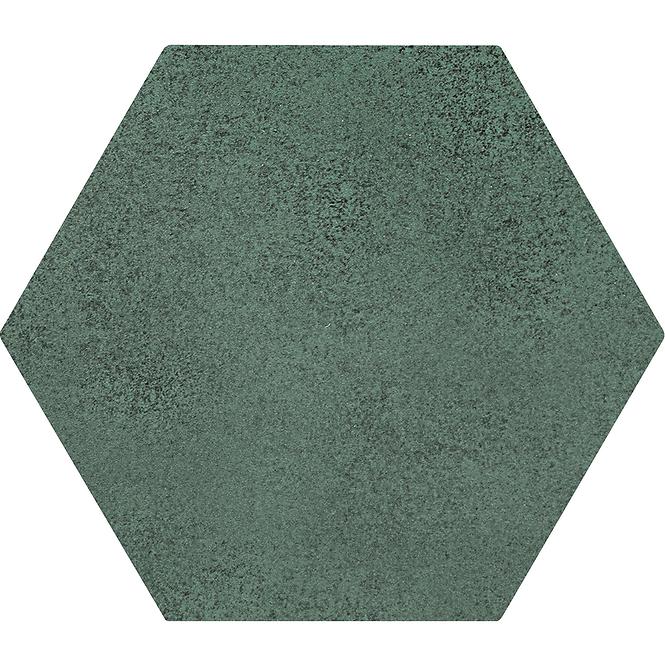 Glazirana zidna pločica Burano Green Hex 11/12,5