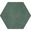 Glazirana zidna pločica Burano Green Hex 11/12,5