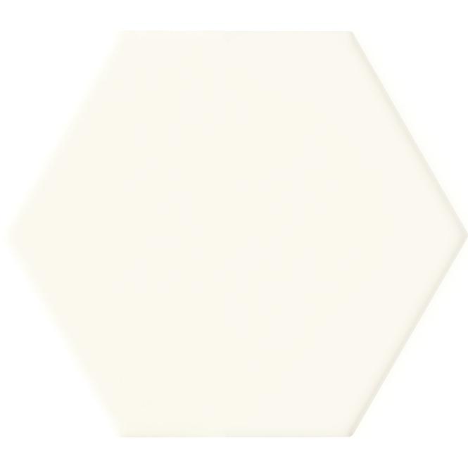 Glazirana zidna pločica Burano White Hex 11/12,5