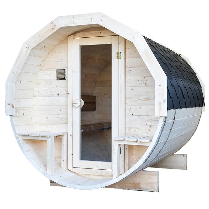 Sauna Bačva s terasom 2,4 m 