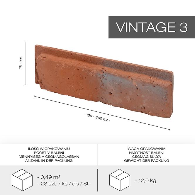 Gipsani kamen Vintage 3, pak=0,49m2