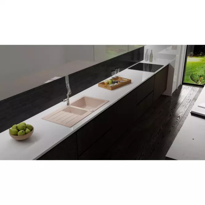 Granitni sudoper  1,5 korito 960x480 bež,4