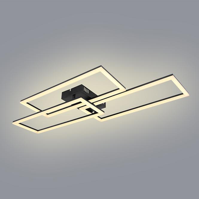 Svjetiljka LED 67247-58 crni + daljinski upravljač