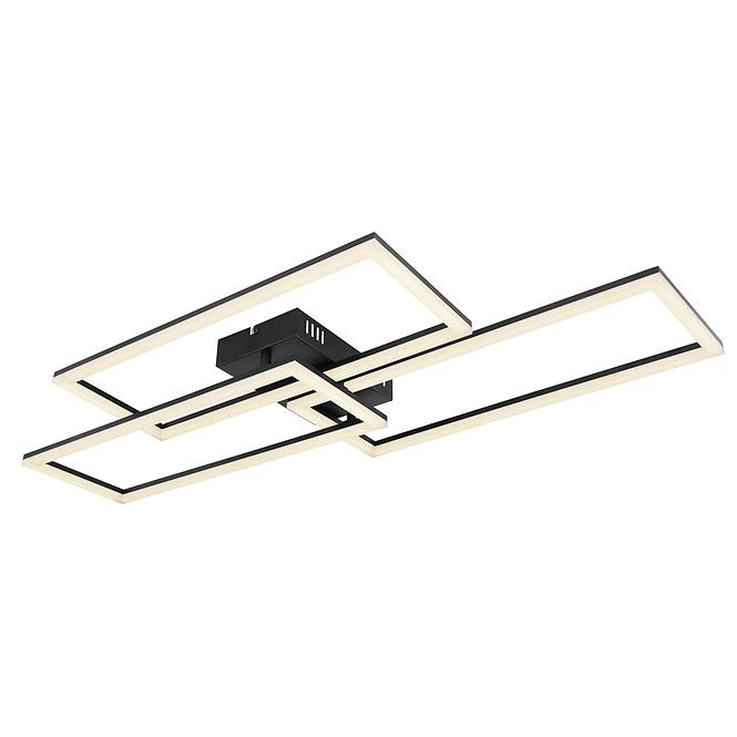 Svjetiljka LED 67247-58 crni + daljinski upravljač